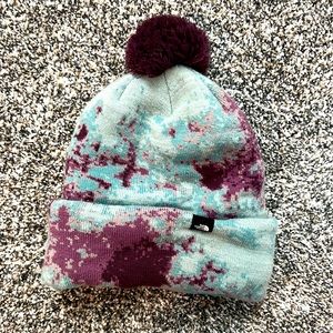 The North Face pom pom beanie